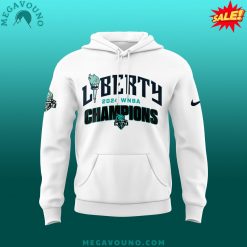 2024 NY Liberty White Pullover Hoodie Final Champions Edition