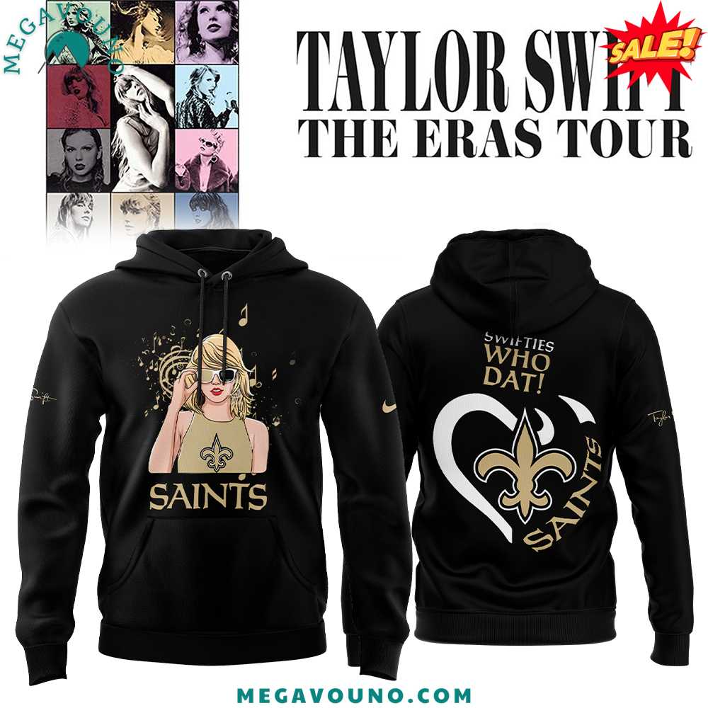 2024 New Orleans Saints x Taylor Swift The Eras Tour Collection Limited Hoodie