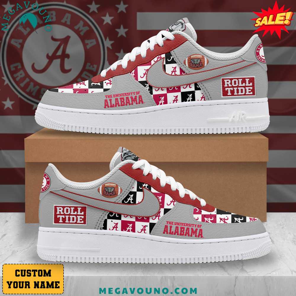 Alabama Crimson Tide Custom Name Air Force 1