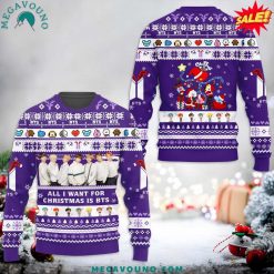 All I Want For Christmas Is BTS 2024 Ugly Sweater