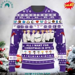 All I Want For Christmas Is BTS 2024 Ugly Sweater