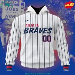 Atlanta Braves White Pullover Hoodie