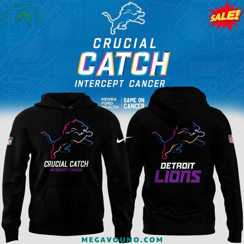 Detroit Lions Crucial Catch NFL 2024 Hoodie