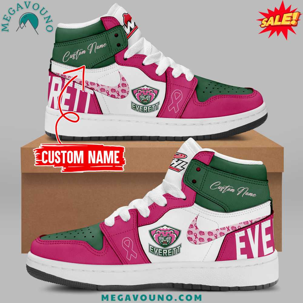 Everett Silvertips 2024 Pink the Rink Air Jordan 1