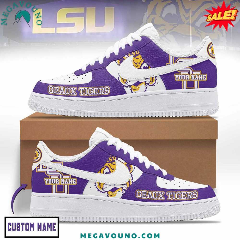 LSU Tigers Custom Name Air Force 1