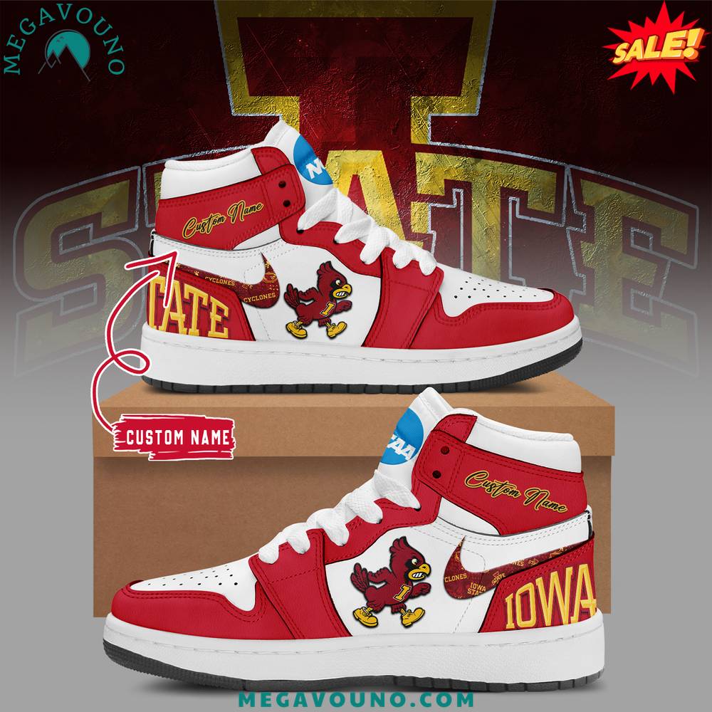 Limited Edition Iowa State football Air Jordan 1 Custom