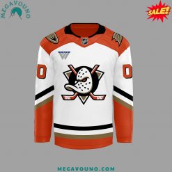 Men’s Orange Anaheim Ducks Hockey Backs Jersey 2024