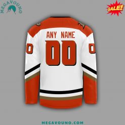 Mens Orange Anaheim Ducks Hockey Backs Jersey 2024 2