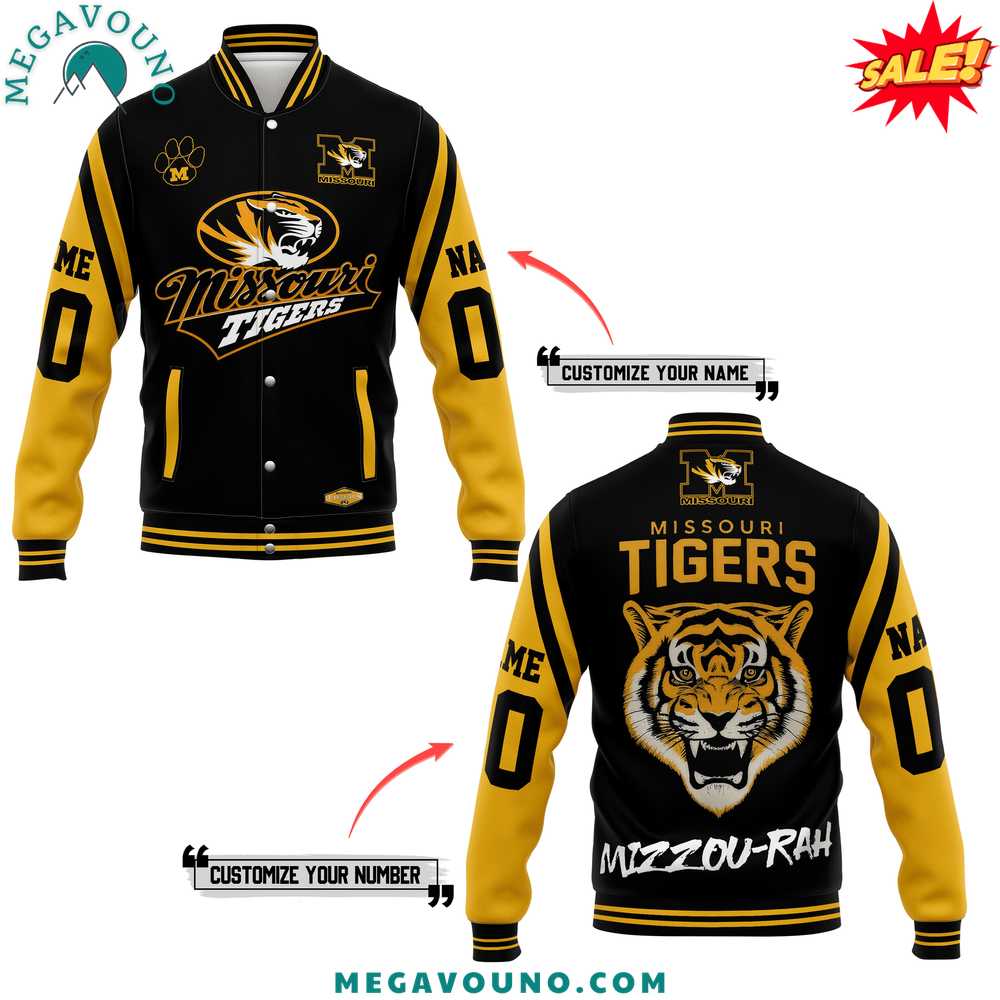 Missouri Tigers 2024 Custom Name Baseball Jacket