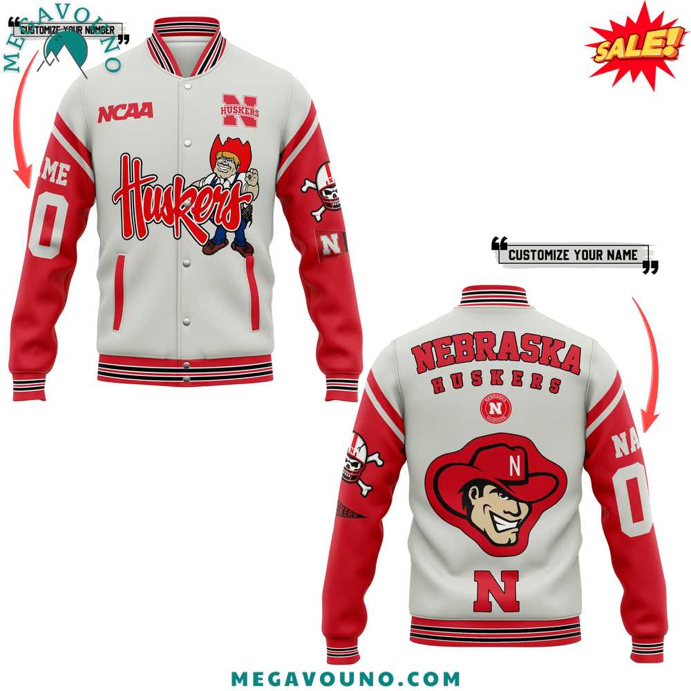 Nebraska Cornhuskers 2024 Custom Name Baseball Jacket