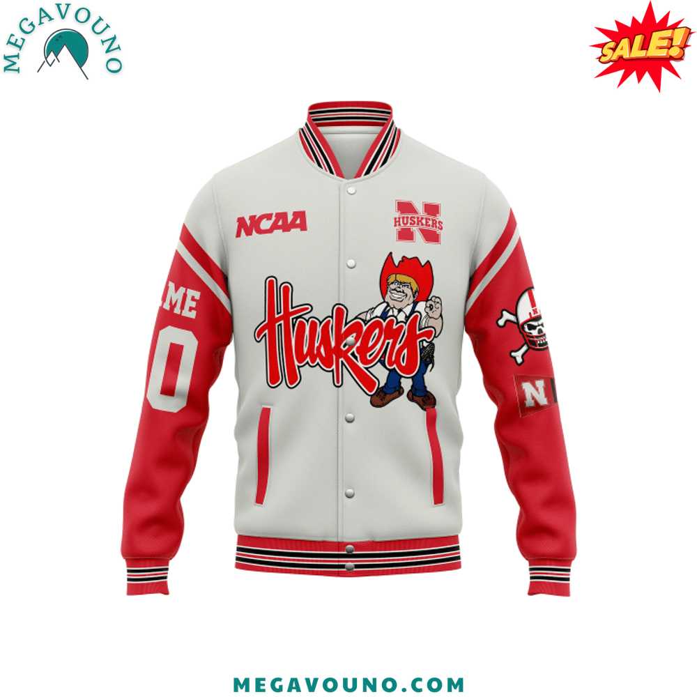 Nebraska Cornhuskers 2024 Custom Name Baseball Jacket