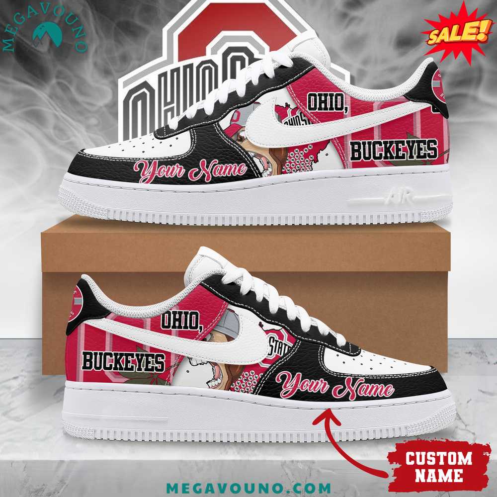 Ohio State Buckeyes Custom Name Air Force 1