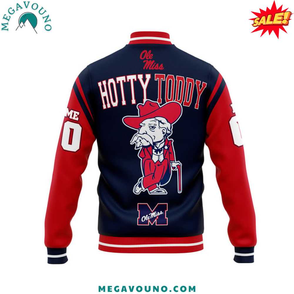 Ole Miss Rebels 2024 Custom Name Baseball Jacket