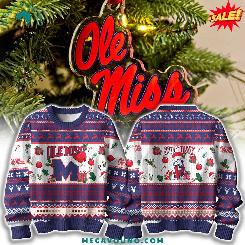 Premium Ole Miss Rebels Christmas Sweater