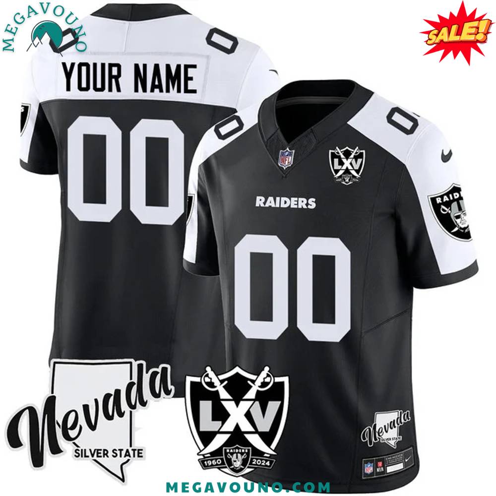 Raiders 2024 Vapor Limited Custom CFL240 Jersey – 65th Anniversary – All Stitched