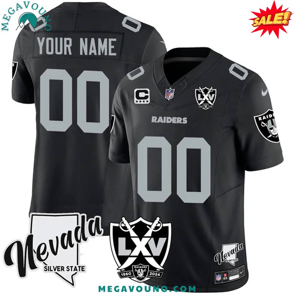 Raiders 2024 Vapor Limited Custom CFL240 Jersey – 65th Anniversary – All Stitched