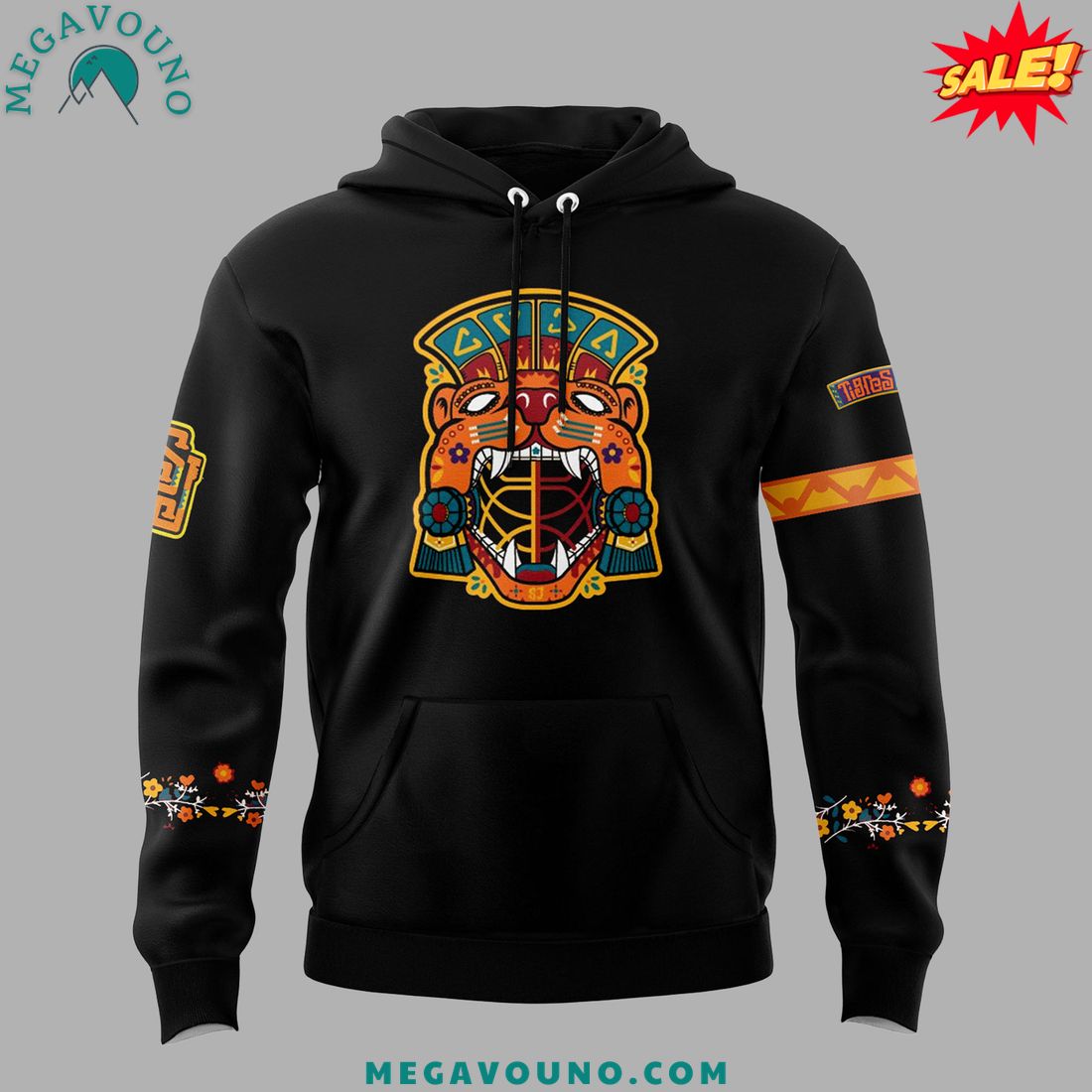 San Jose Sharks x Tigres Del Mar 2024 Pullover Black Hoodie