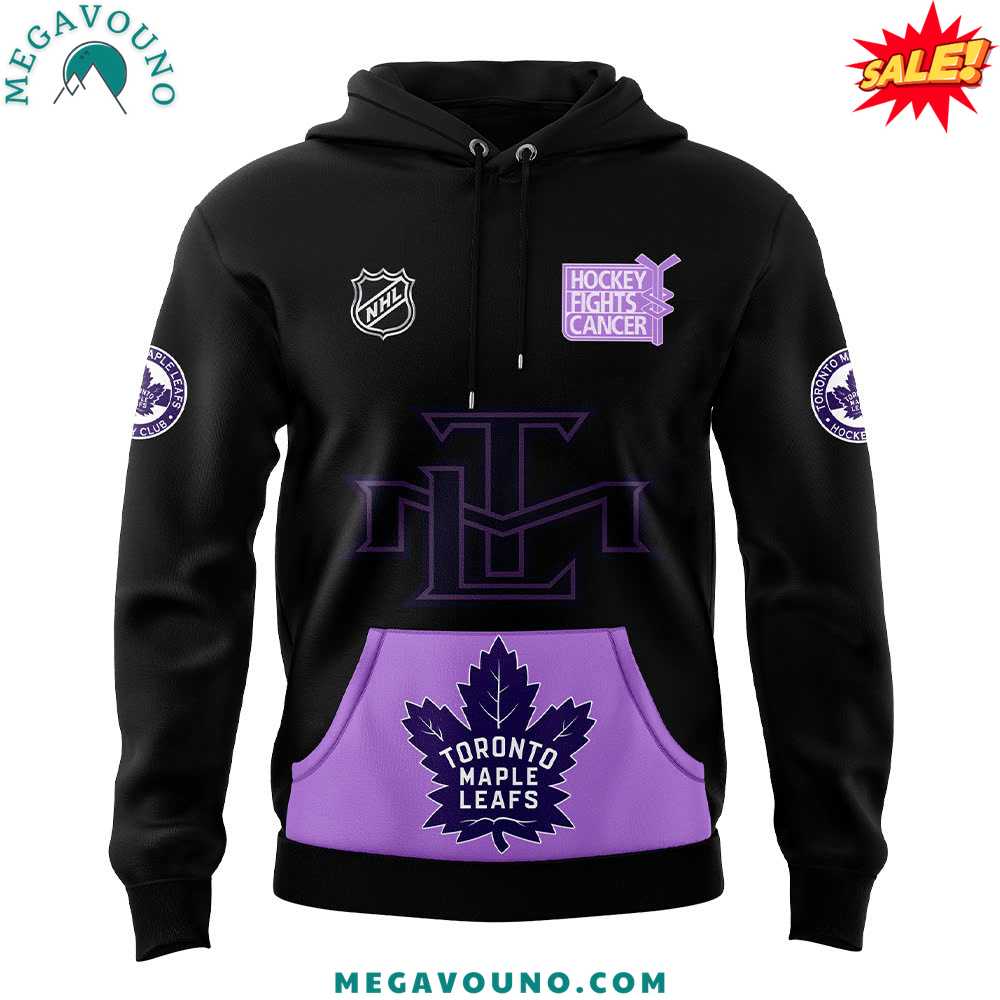 Toronto Maple Leafs x Hockey Fight Cancer 2024 Hoodie