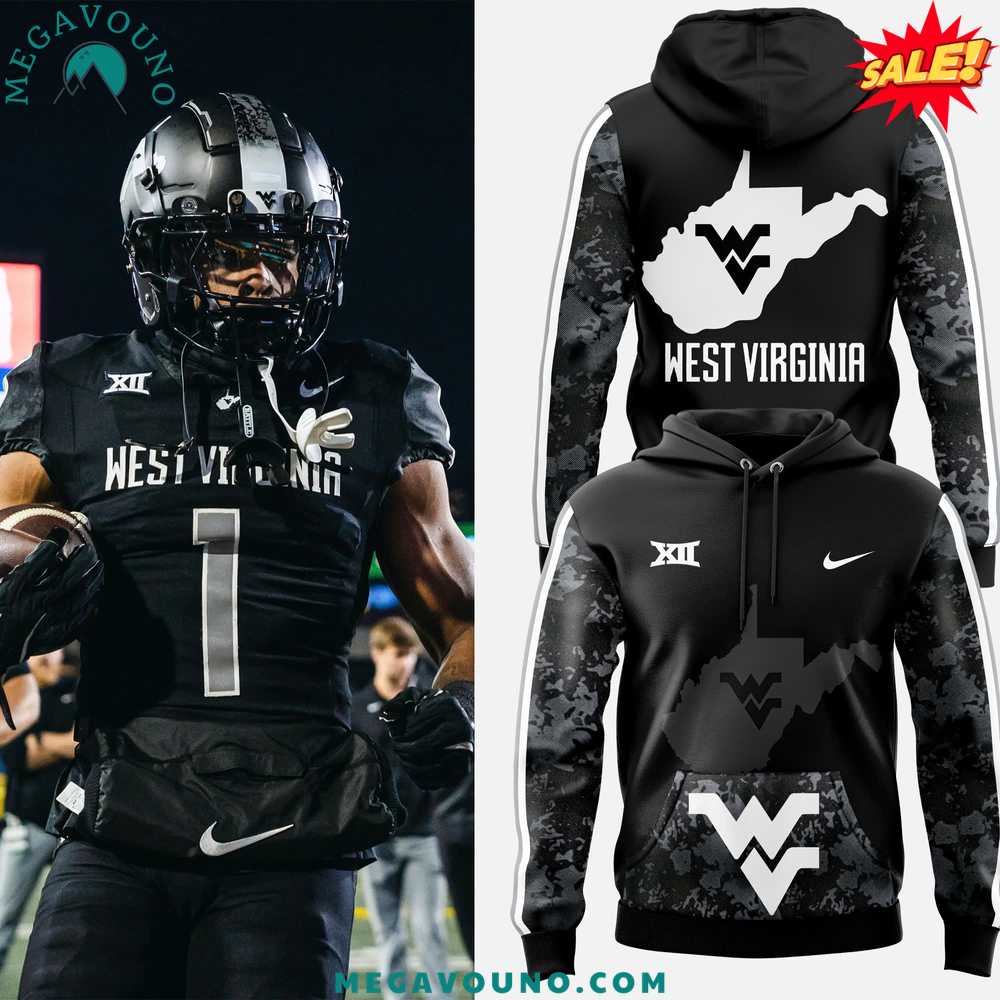 West Virginia 2024 Coal Rush Blackout Hoodie