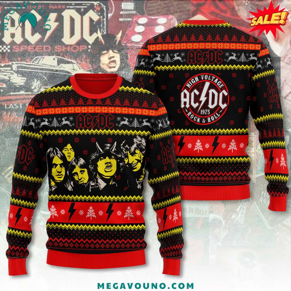 ACDC Limited Edition 3D Ugly Sweater