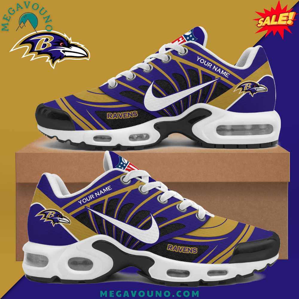 Baltimore Ravens 2024 Custom Name Air Max Plus