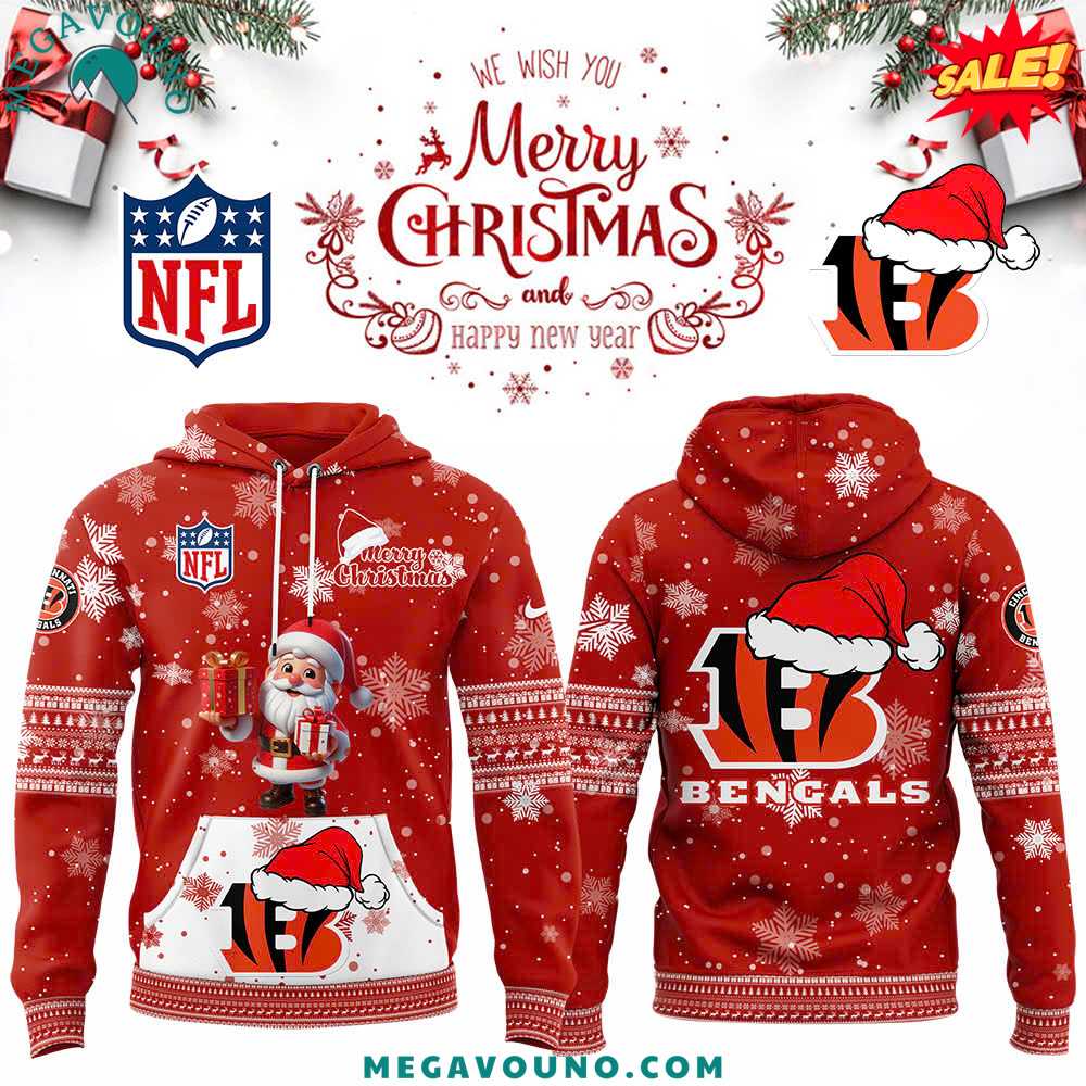 Cincinnati Bengals 2024 Christmas Limited Edition Hoodie