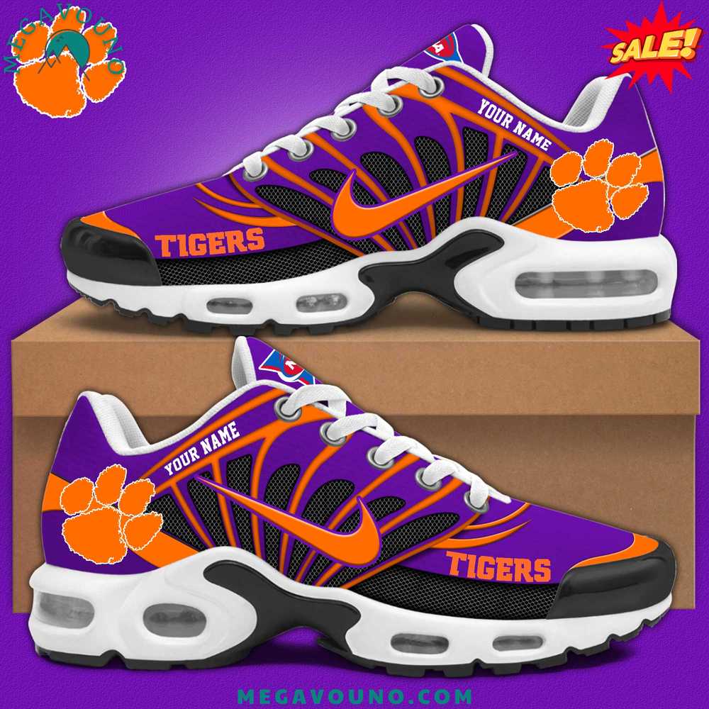 Clemson Tigers 2024 Custom Name Air Max Plus