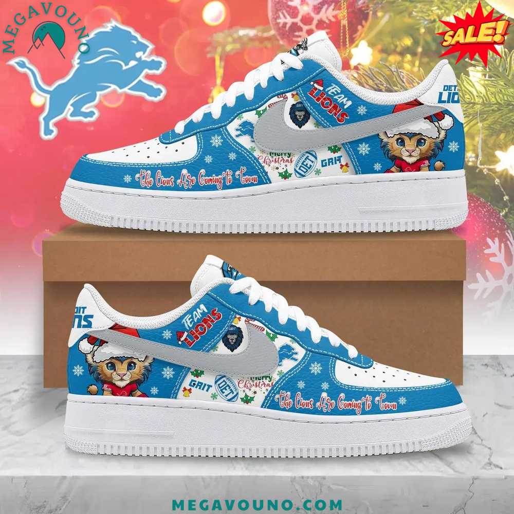 Detroit Lions 2024 Christmas Limited Edition Air Force 1