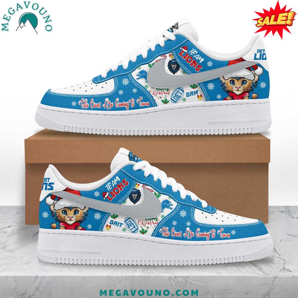 Detroit Lions 2024 Christmas Limited Edition Air Force 1