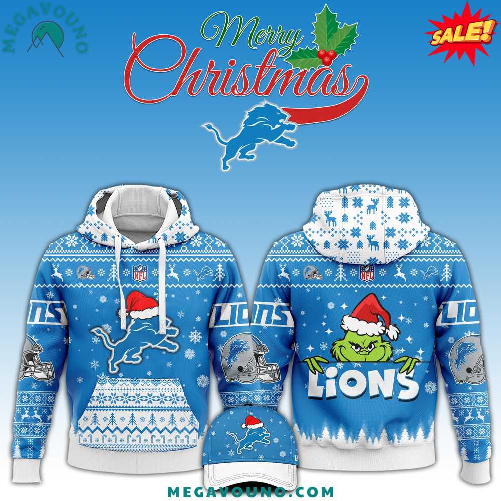 Detroit Lions x Christmas NFL Limited Edition Hoodie 2024