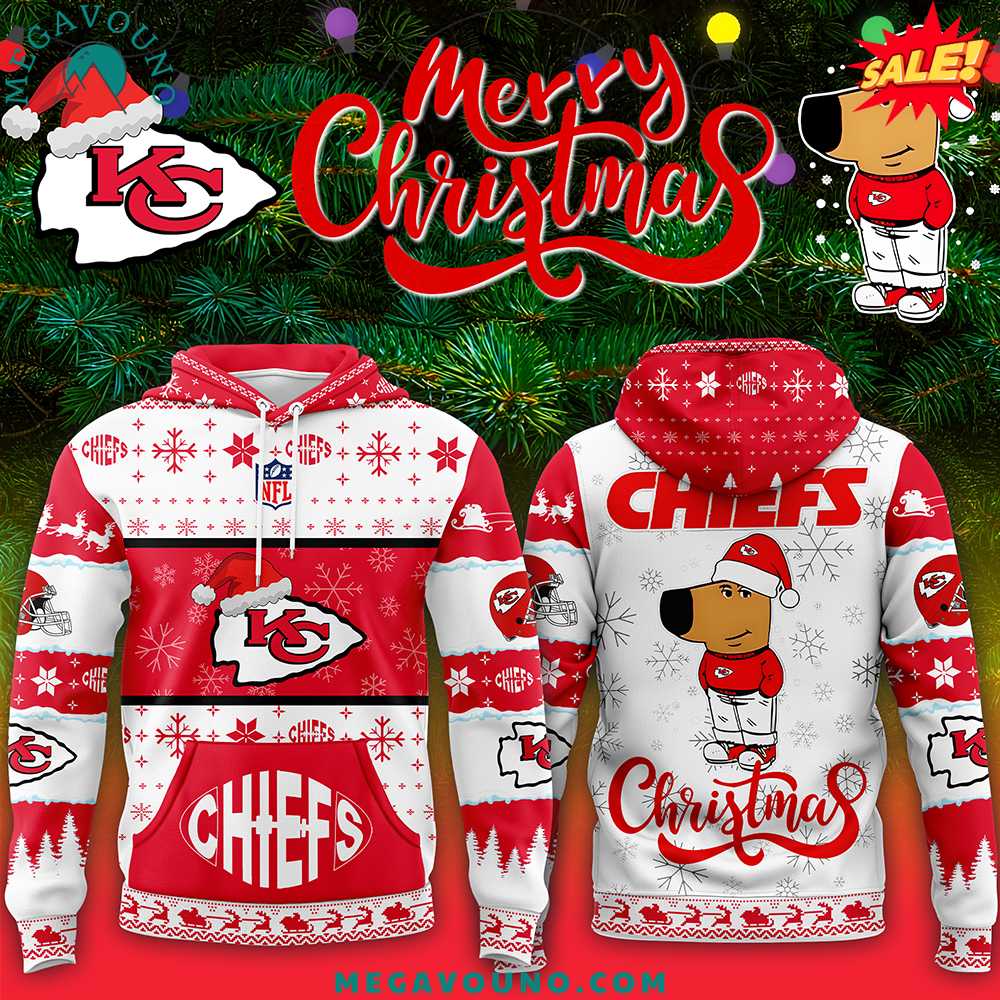 Kansas City Chiefs Chill Guy Merry Christmas 2024 Hoodie