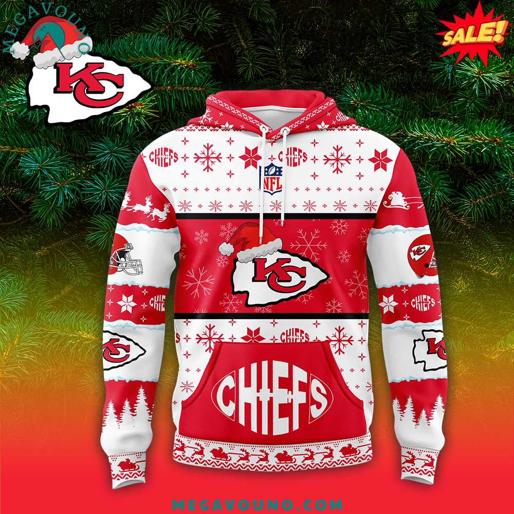 Kansas City Chiefs Chill Guy Merry Christmas 2024 Hoodie