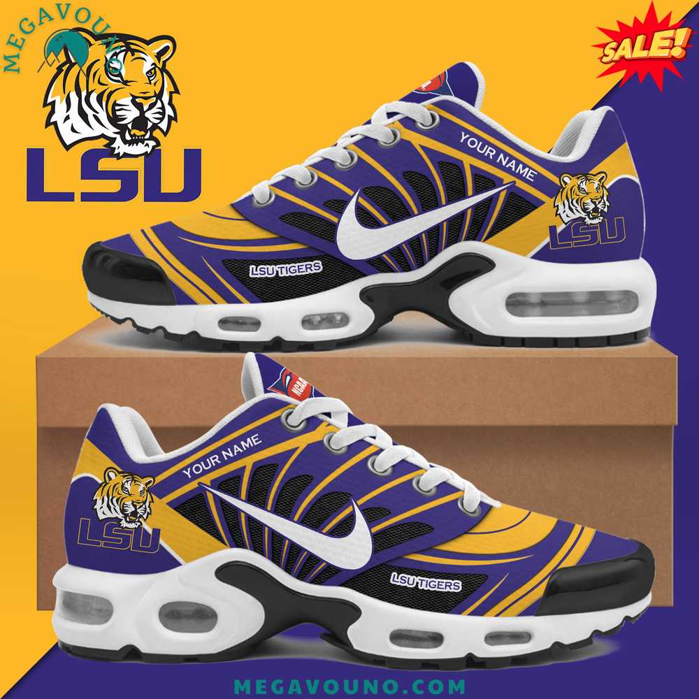 LSU Tigers 2024 Custom Name Air Max Plus