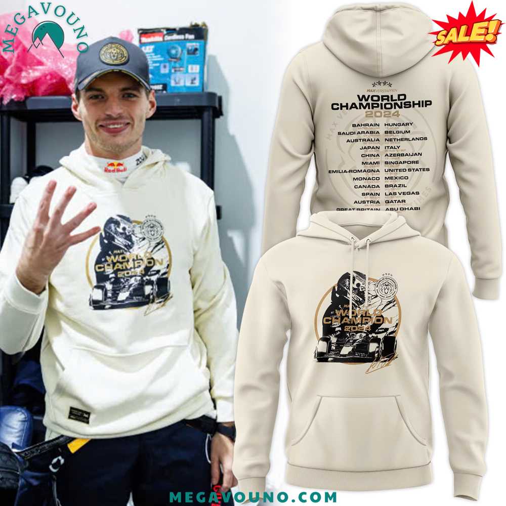 Limited Edition Max Verstappen 2024 Champion Hoodie