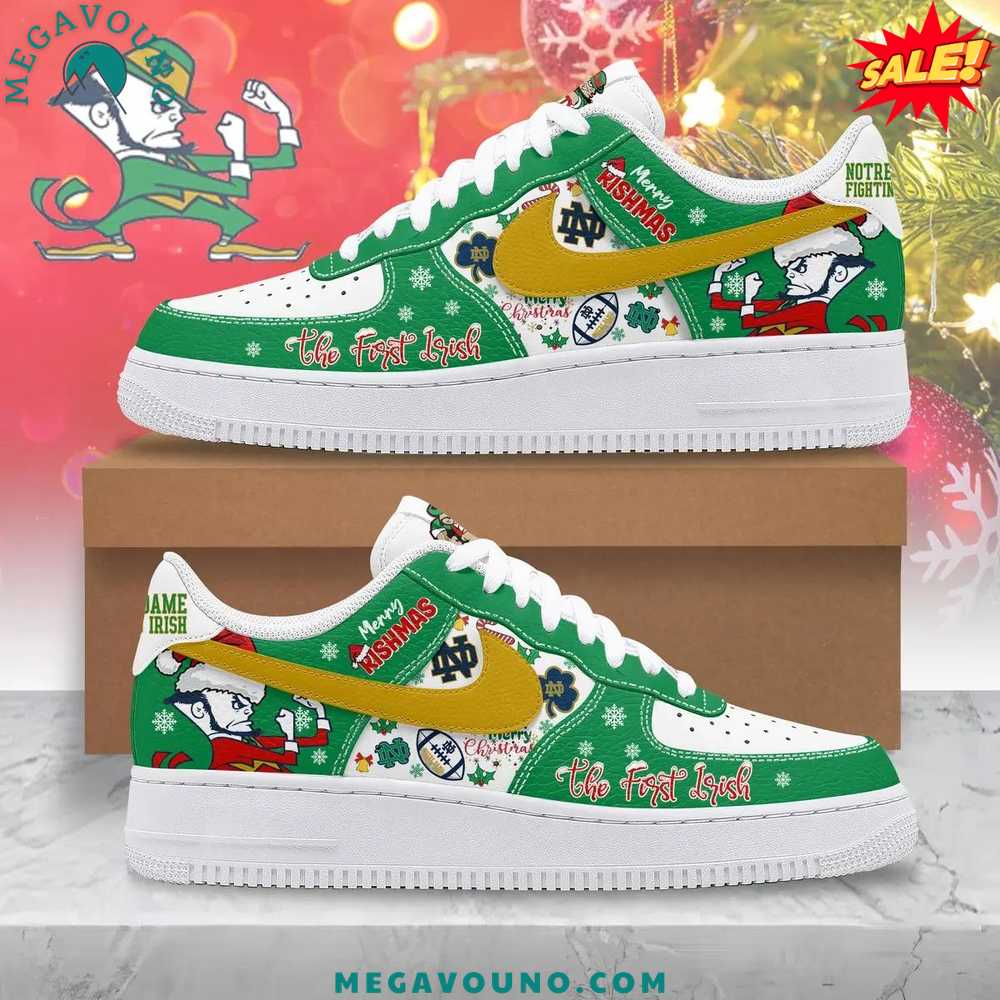 Limited Edition Notre Dame Fighting Irish 2024 Christmas Air Force 1