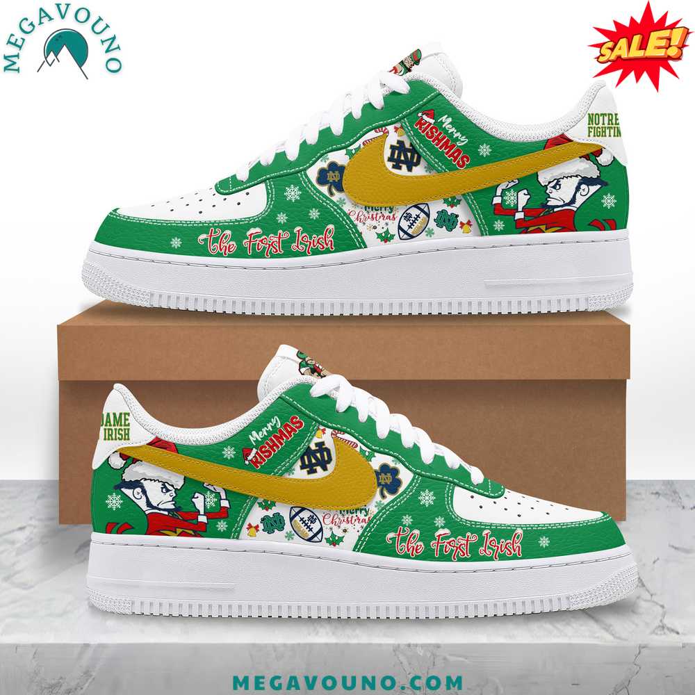 Limited Edition Notre Dame Fighting Irish 2024 Christmas Air Force 1