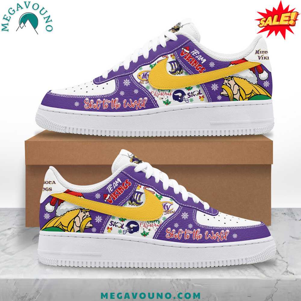 Minnesota Vikings 2024 Christmas Limited Edition Air Force 1