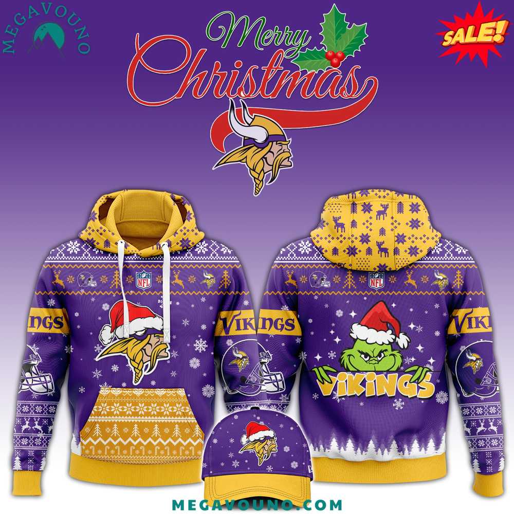 Minnesota Vikings x Christmas NFL Limited Edition Hoodie 2024