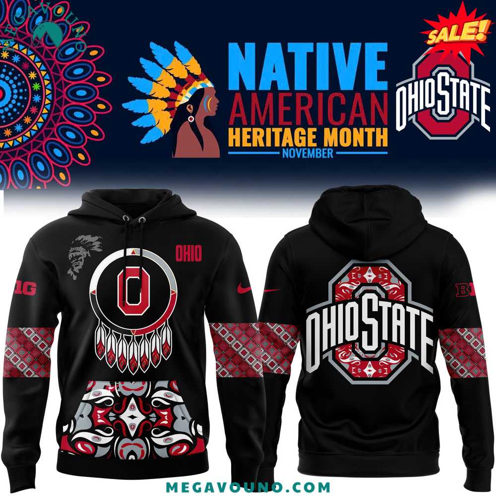 Ohio State Buckeyes 2024 Native American Heritage Month Premium Limited Pullover Hoodie