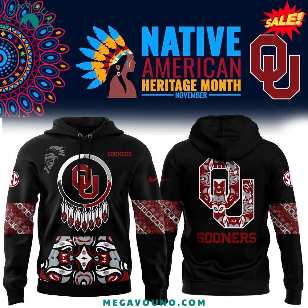 Oklahoma Sooners 2024 Native American Heritage Month Premium Limited Pullover Hoodie