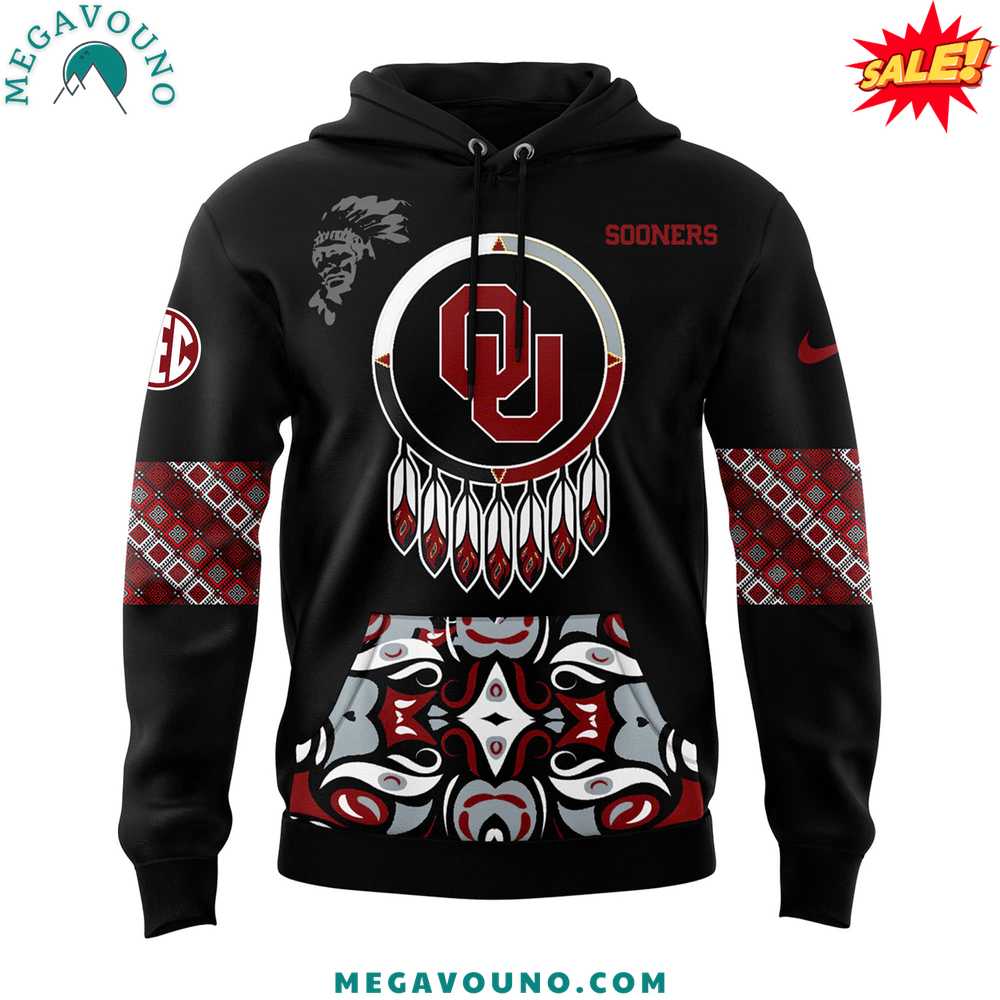 Oklahoma Sooners 2024 Native American Heritage Month Premium Limited Pullover Hoodie