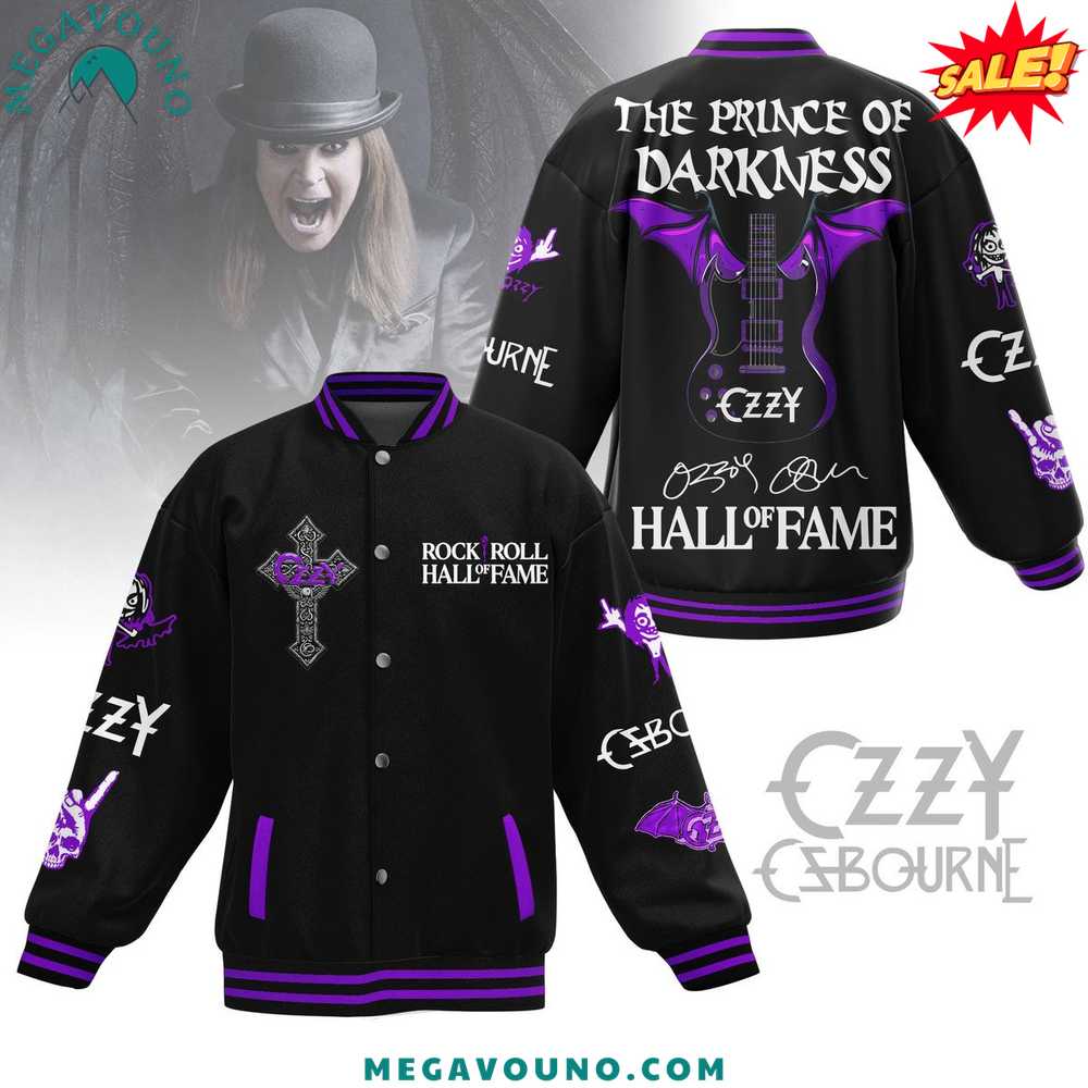 Ozzy Osbourne The Prince Of Darkness Baseball Jacket