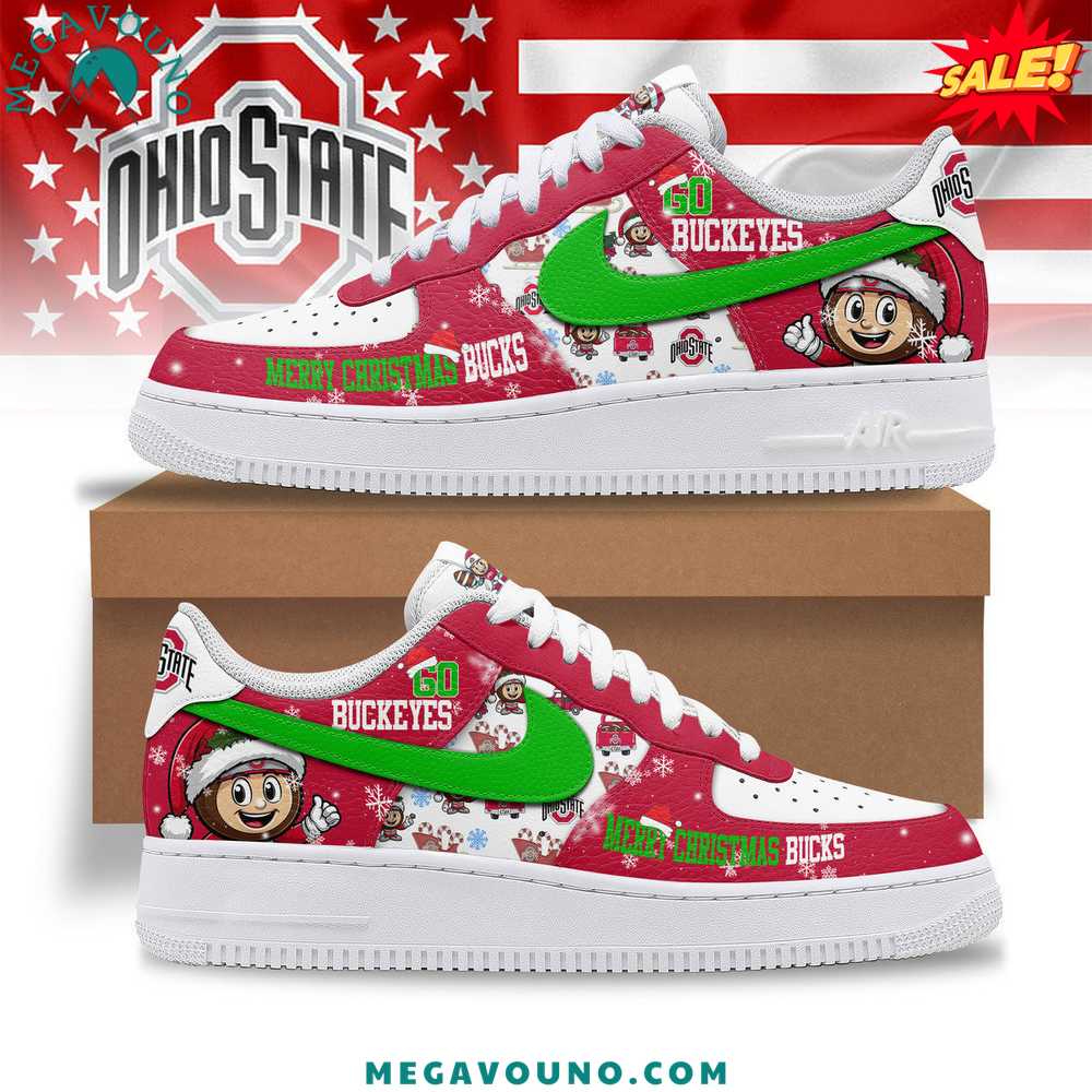 Premium 2024 Ohio State Buckeyes Christmas Air Force 1