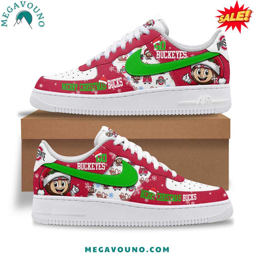 Premium 2024 Ohio State Buckeyes Christmas Air Force 1