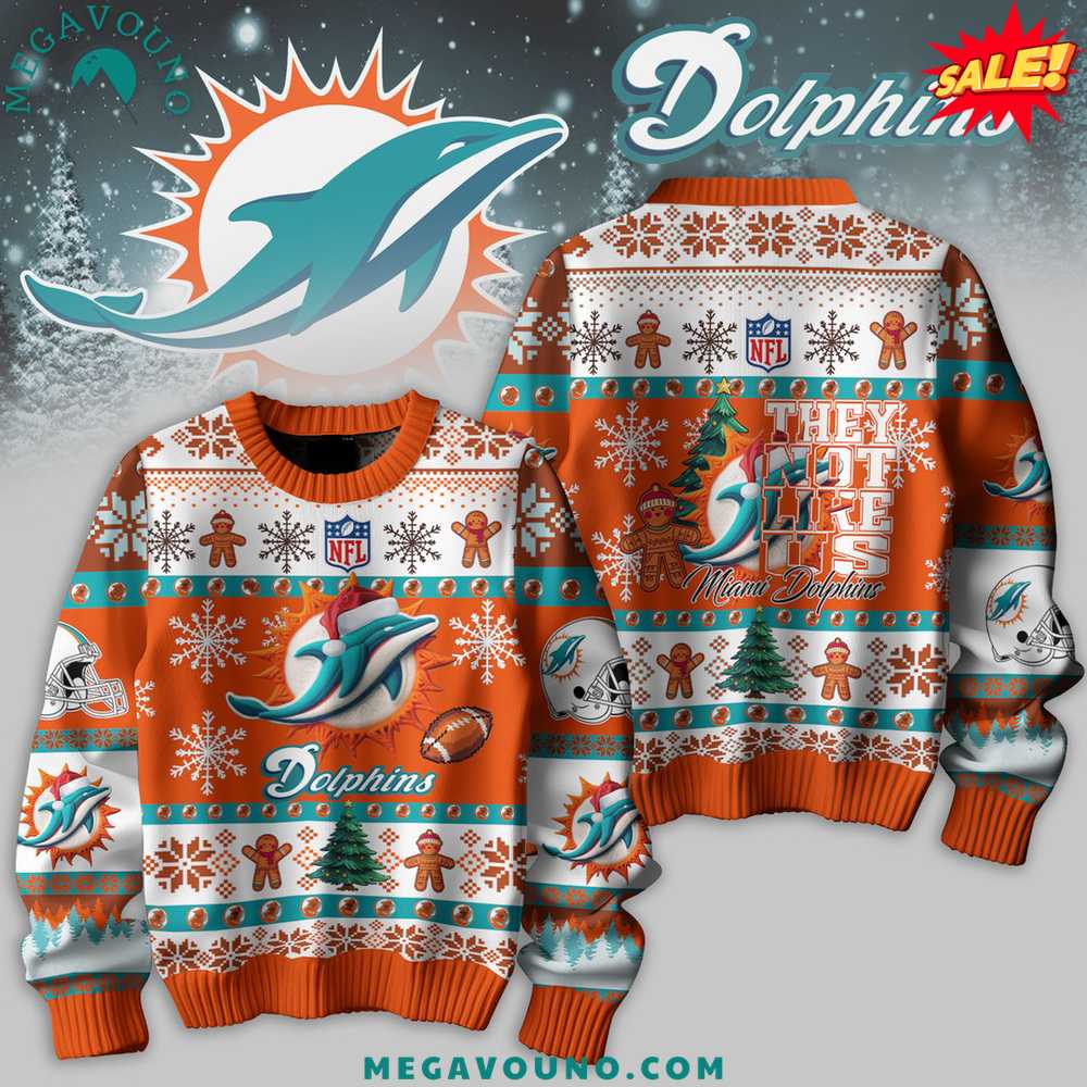 Premium Miami Dolphins 2024 Christmas Sweater