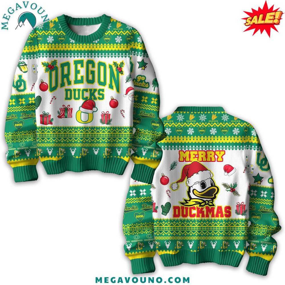 Premium Oregon Ducks Christmas Sweater