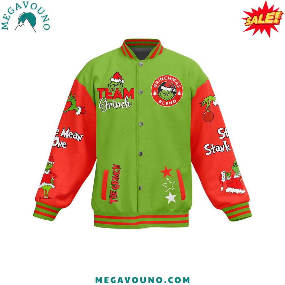 Premium The Grinch Christmas Baseball Jacket