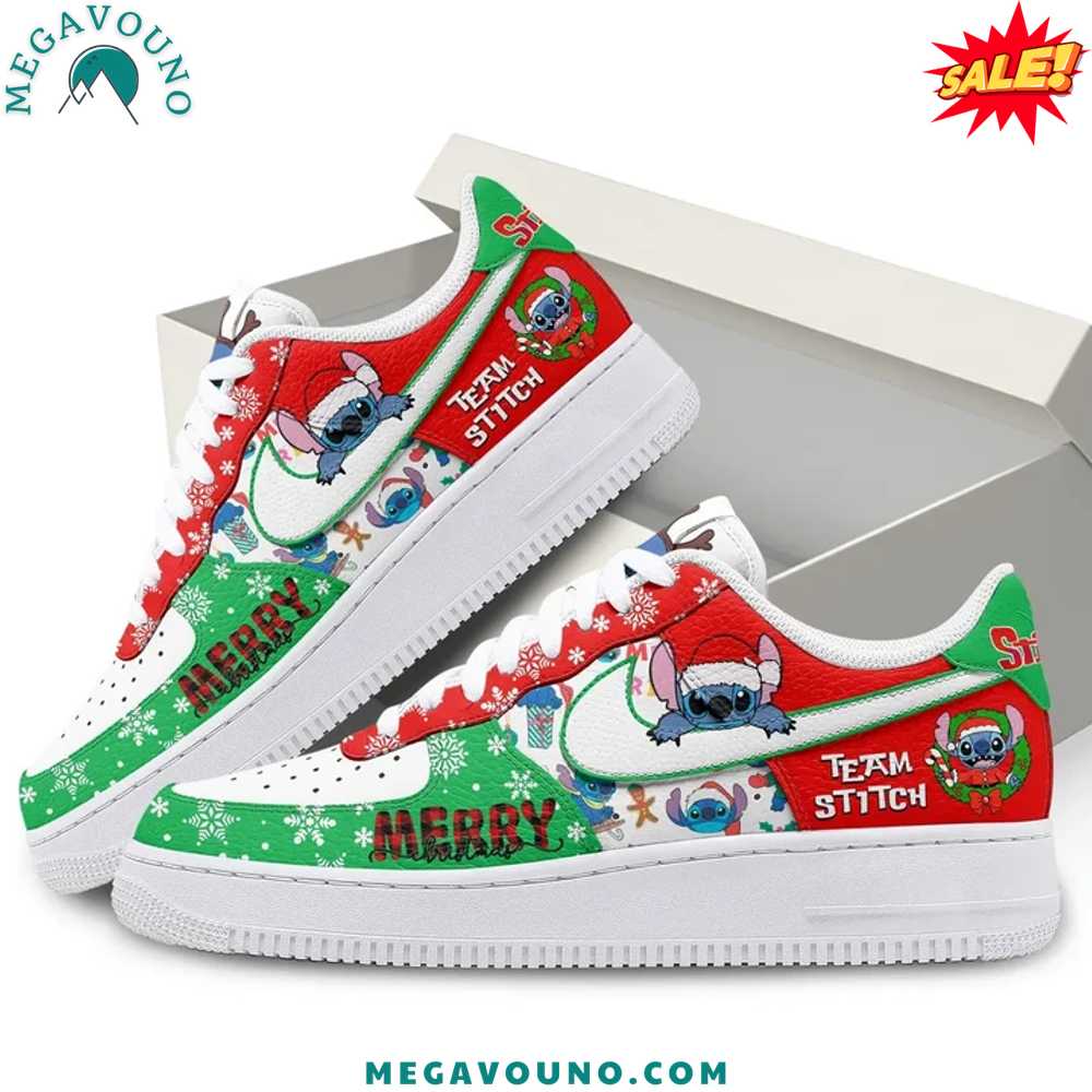 Stitch Christmas 2024 Limited Edition Air Force 1