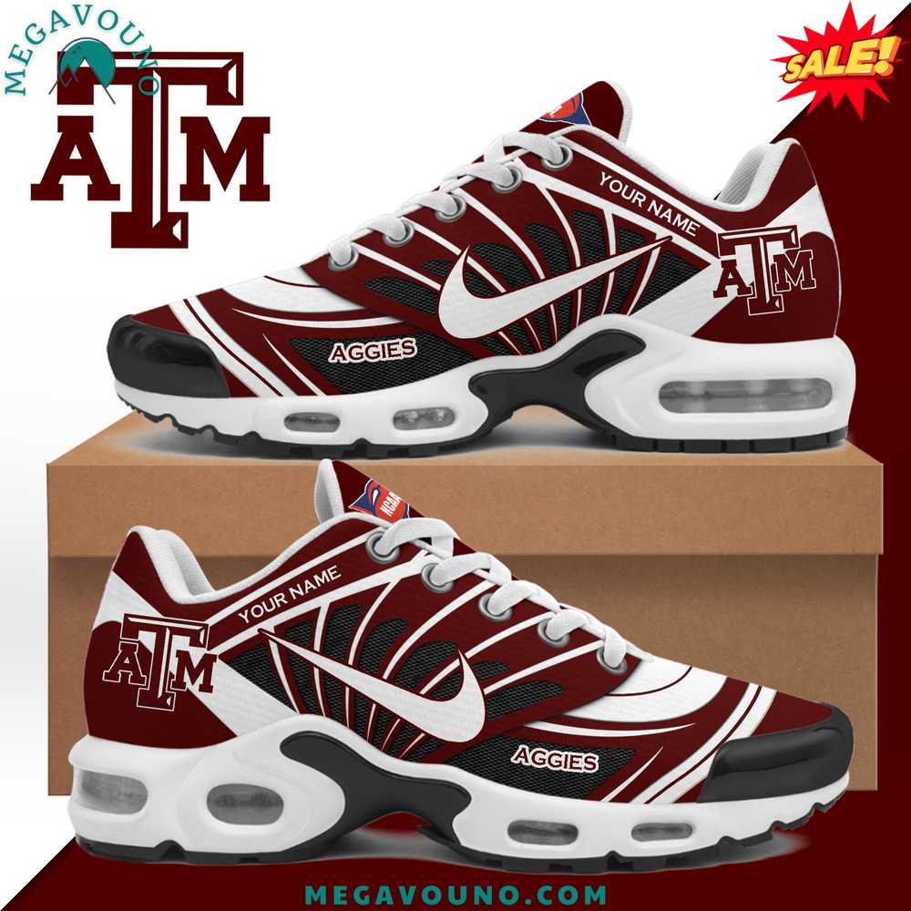 Texas AM Aggies 2024 Custom Name Air Max Plus