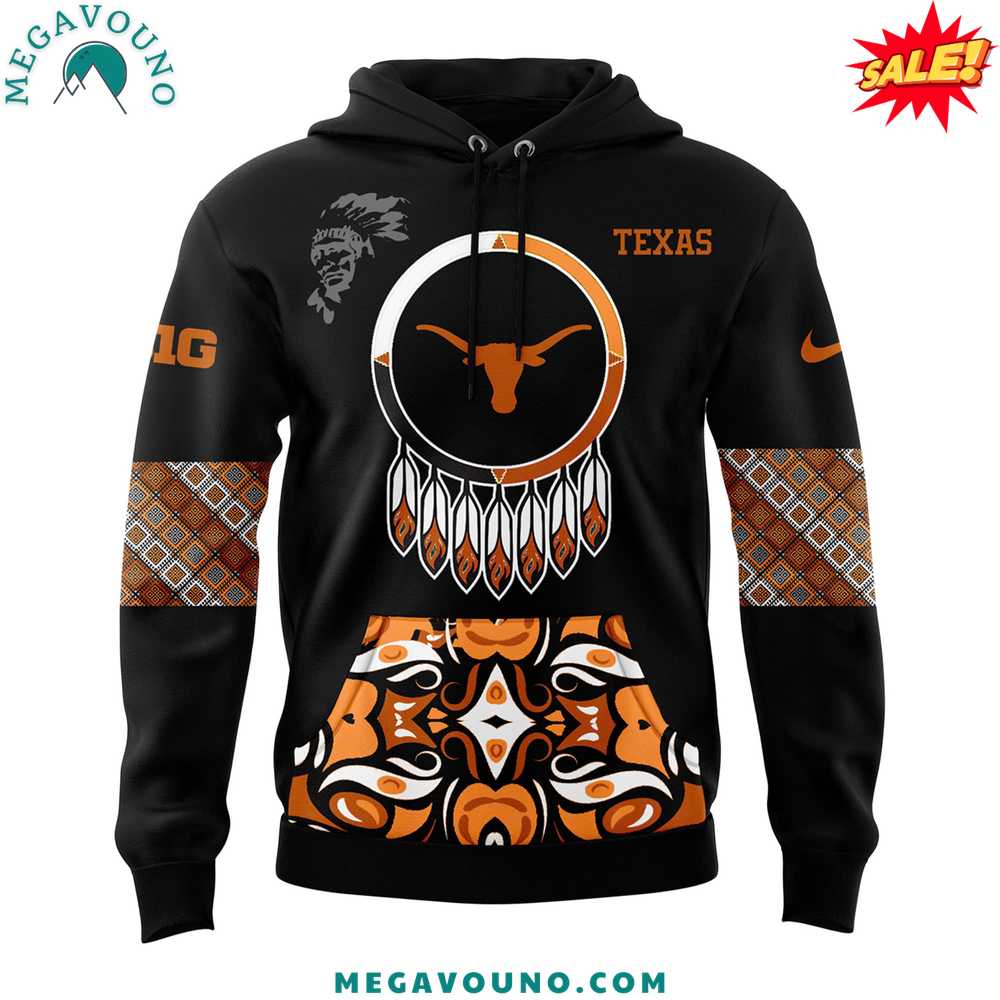 Texas Longhorns 2024 Native American Heritage Month Premium Limited Pullover Hoodie